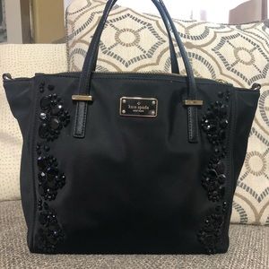 Kate Spade Black Vinyl Satchel